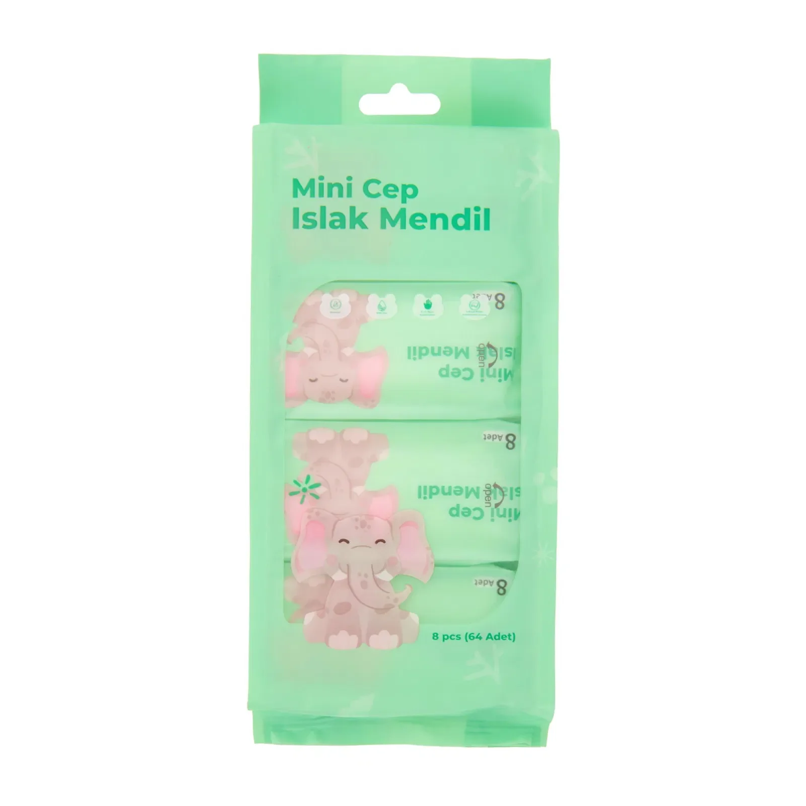Mini Cep Islak Mendil Günlük Pratik 8li Paket