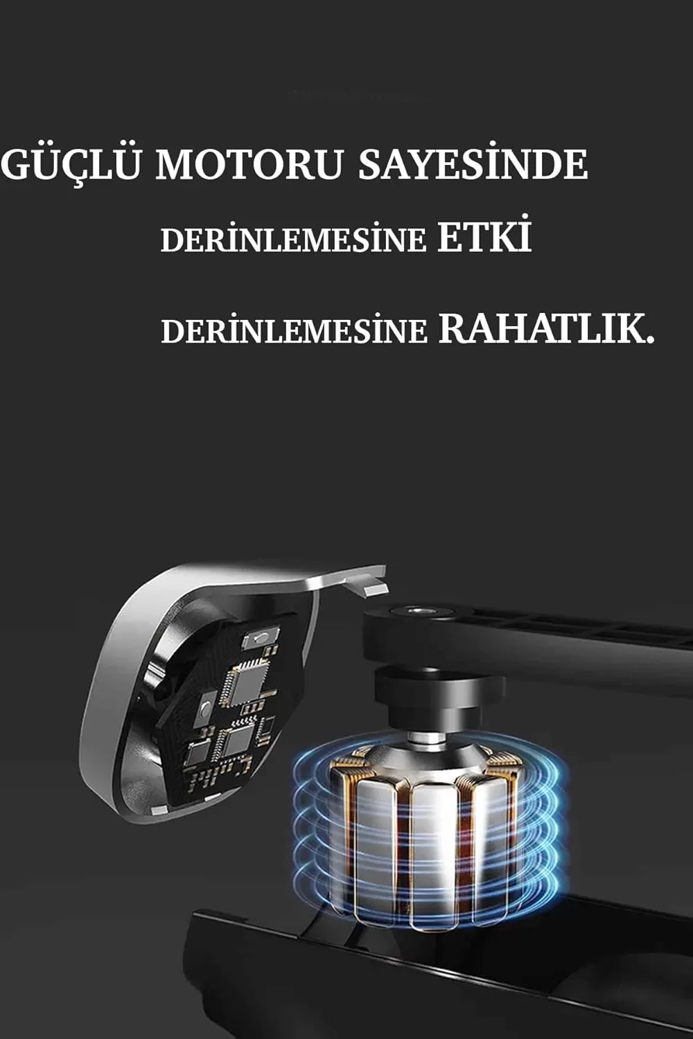 Mini Fascial Gun Profesyonel Şarjlı Masaj Aleti 4 Başlıklı KH-800