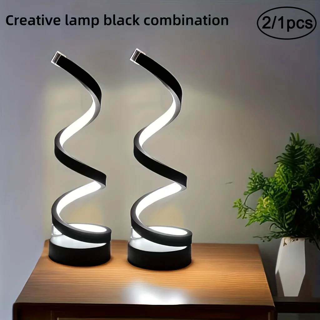 Modern Spiral LED Masa Lambası