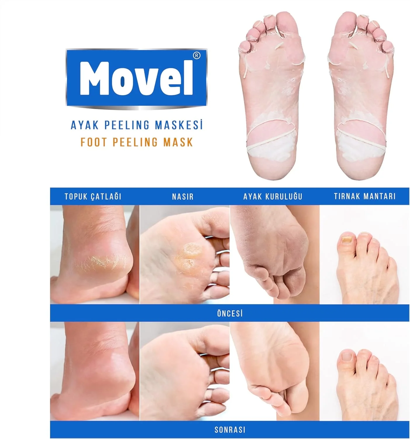 Movel Peeling Çorabı Ayak Bakım Maskesi