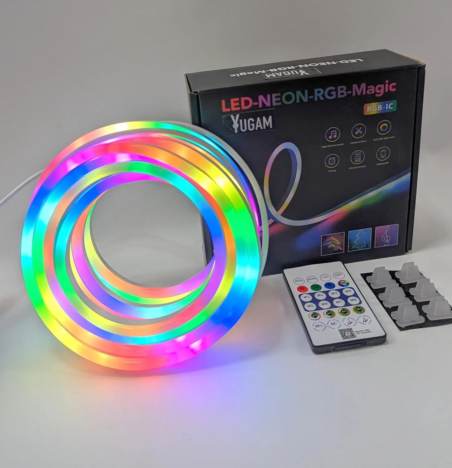 Neon LED Esnek Aydınlatma - RGB MAGIC SMART - 5 Metre Paket IP67 - Uzaktan Kumanda + Uygulama