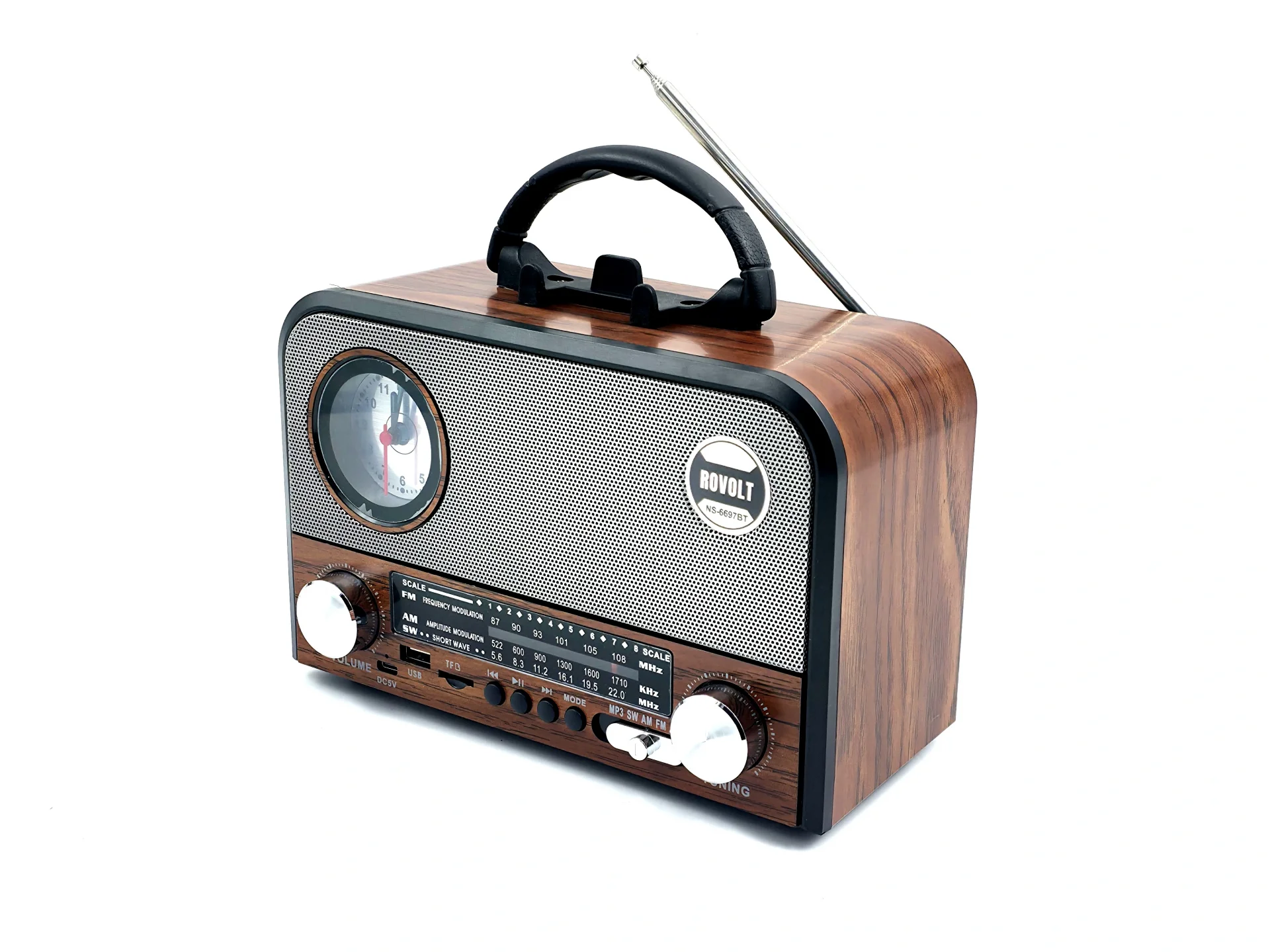 Nns NS-6697BT Taşınabilir Bluetooth Nostaljik Radyo