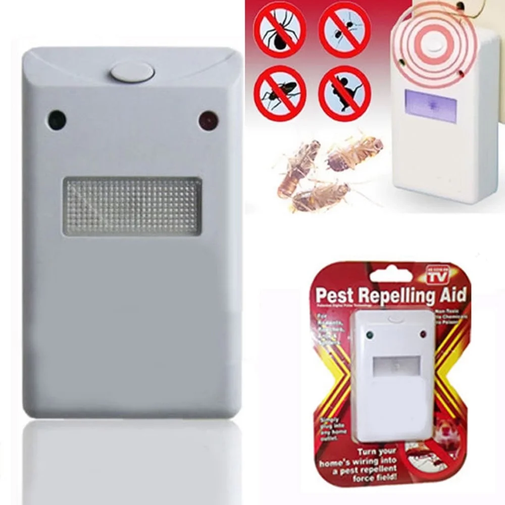 Pest Repeller Böcek Sinek Haşere Fare Kovucu Ultrasonik Zararlı Kovar Cihaz