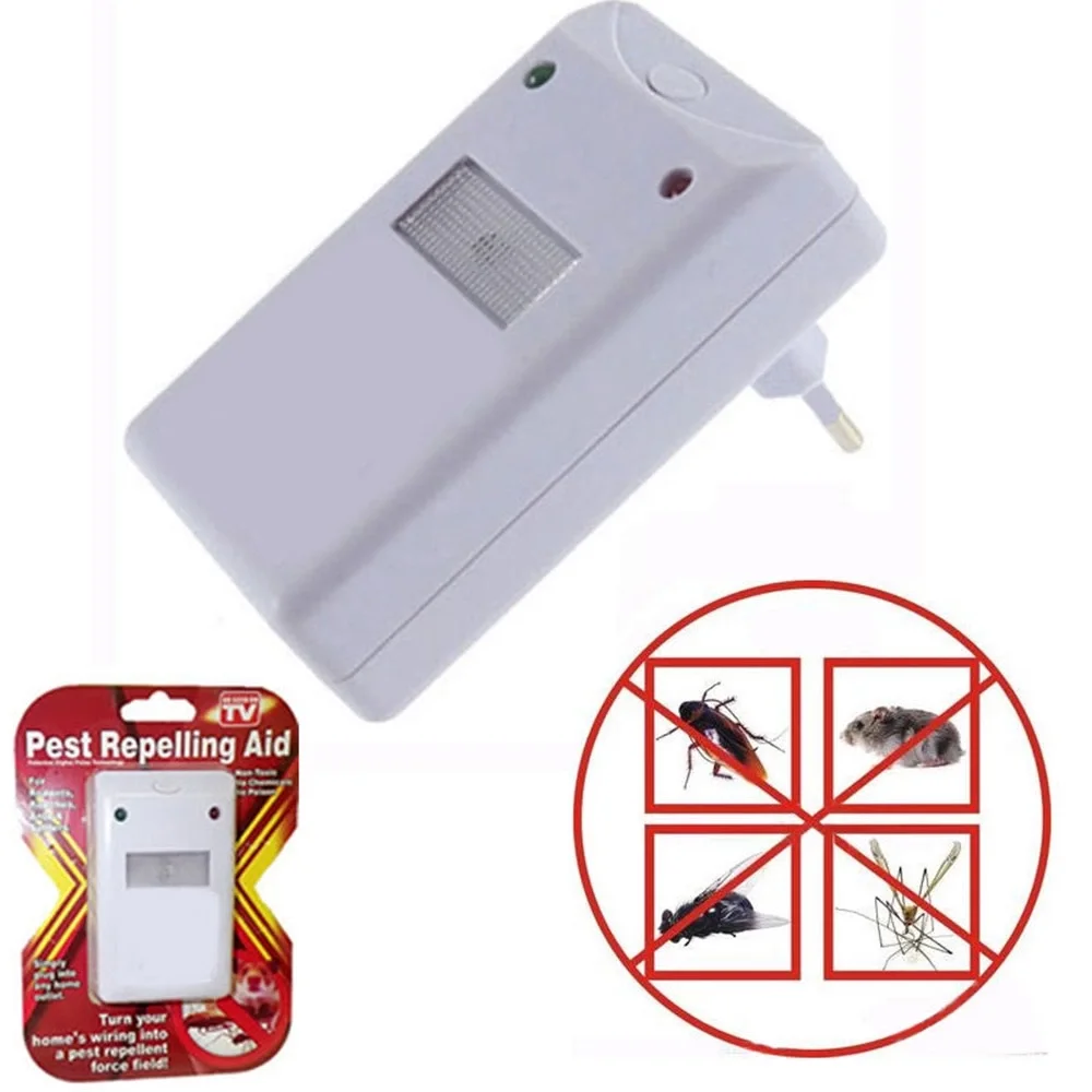 Pest Repeller Böcek Sinek Haşere Fare Kovucu Ultrasonik Zararlı Kovar Cihaz