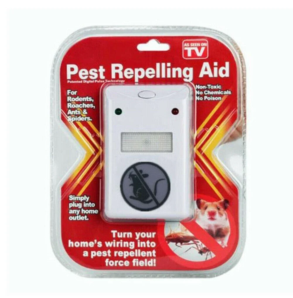 Pest Repeller Böcek Sinek Haşere Fare Kovucu Ultrasonik Zararlı Kovar Cihaz