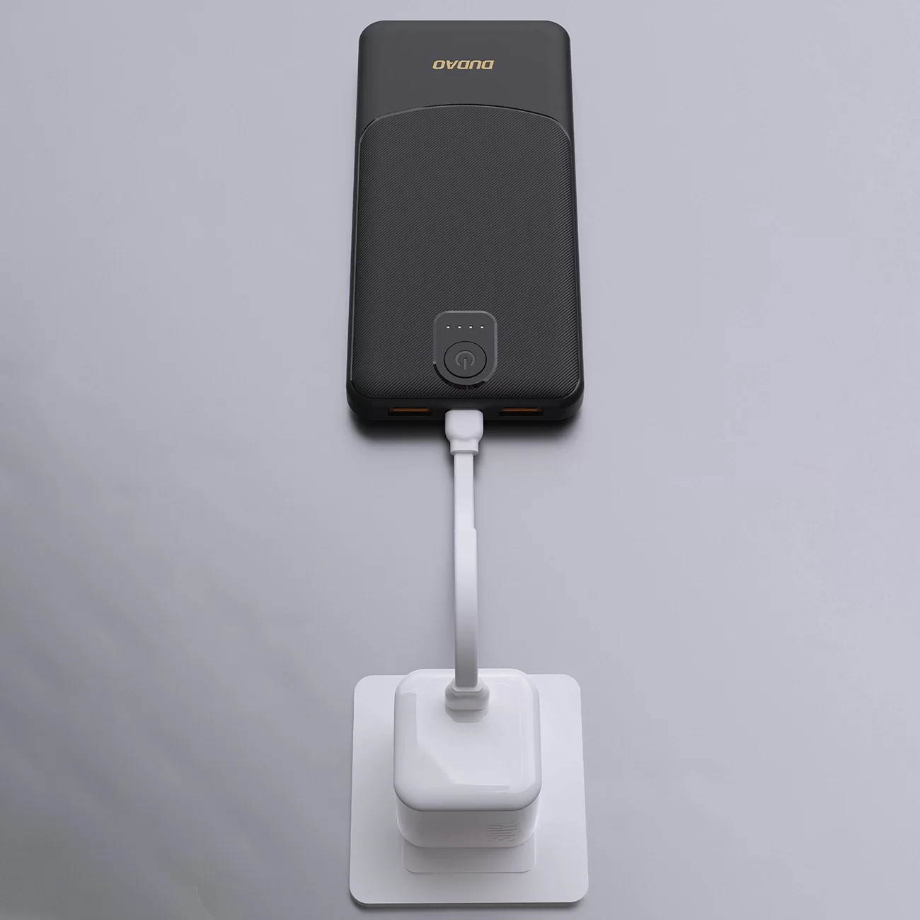 Powerbank Dudao K10 10000mAh 2.4A 2 x USB-A - Siyah