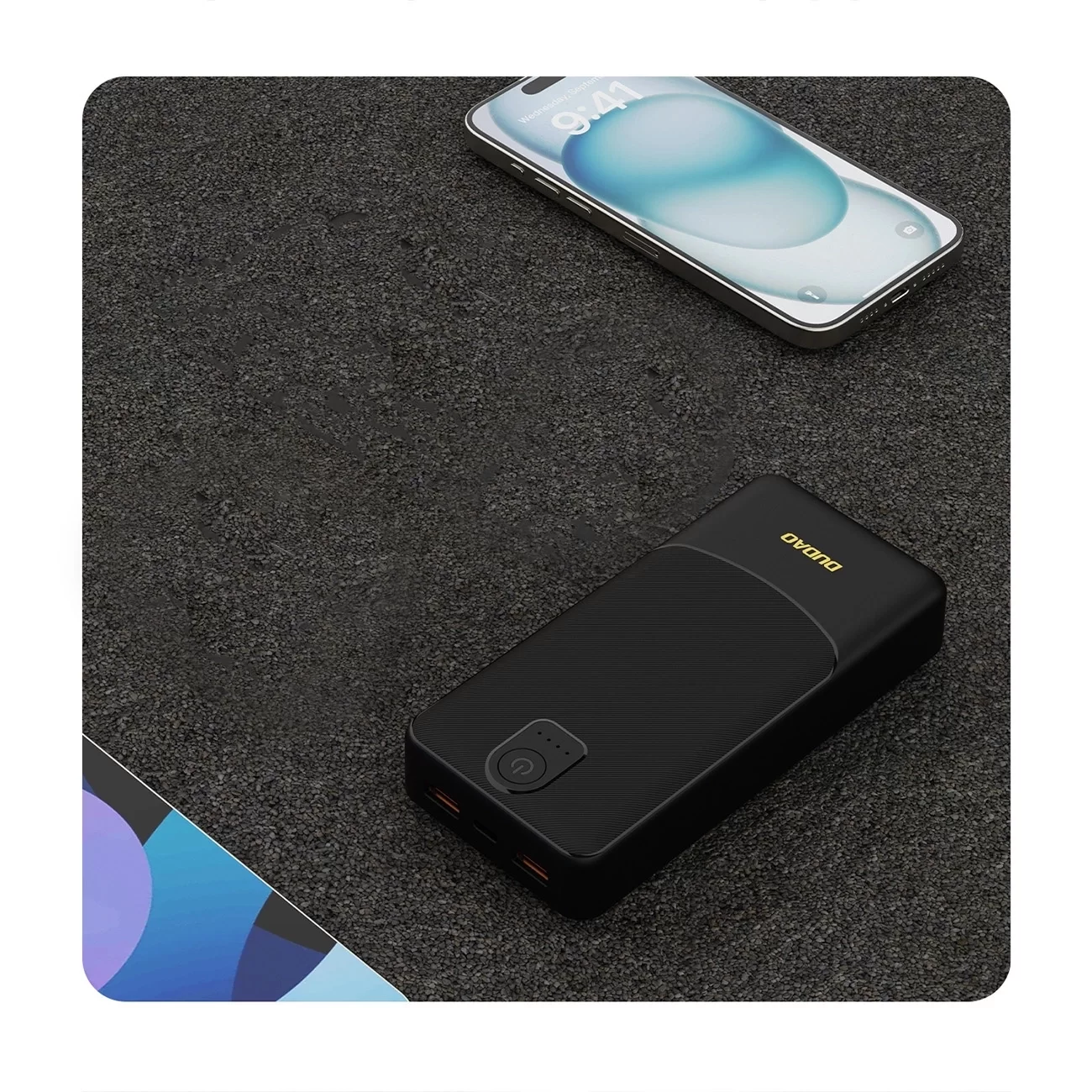 Powerbank Dudao K10Pro 2.4A 20000mAh 2 x USB-A - Siyah