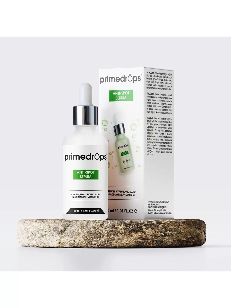 Primedrops Arbutin Leke Karşıtı, Ton Eşitleyici, Nemlendirici Serum 30 ml