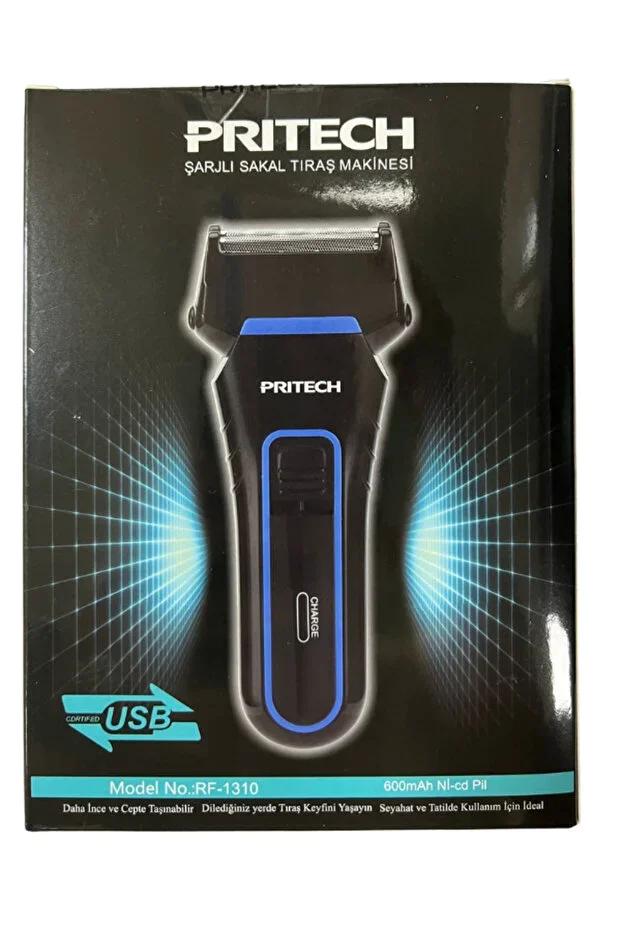 Pritech Şarjlı Sakal Tıraş Makinesi Seyahat RF-1310