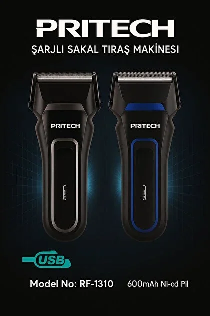 Pritech Şarjlı Sakal Tıraş Makinesi Seyahat RF-1310