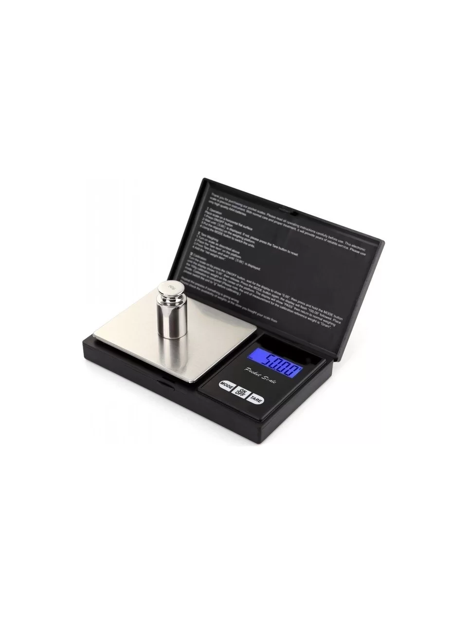 Professional Hassas Terazi 500 gram Kapasiteli 0.1 Hassasiyetli Dijital Kapaklı Tartı
