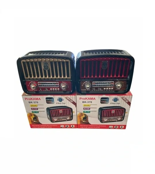 ProKAMA BK-370 Nostaljik Tasarım Güneş Enerjili Radyo