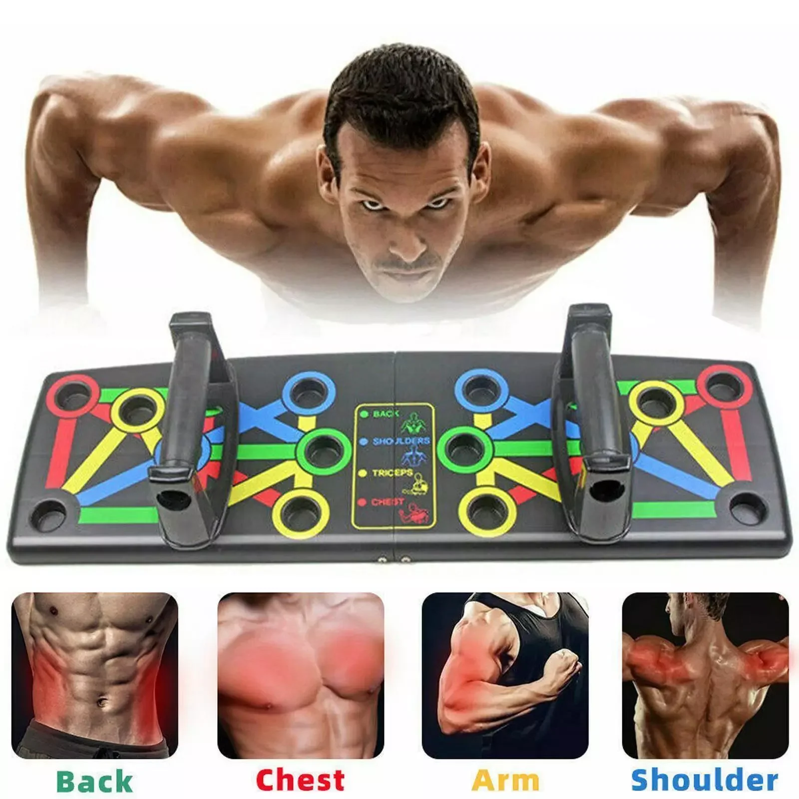 Push-up Board -çok Fonksiyonlu Şınav Tahtası Fitness Spor Kondisyon