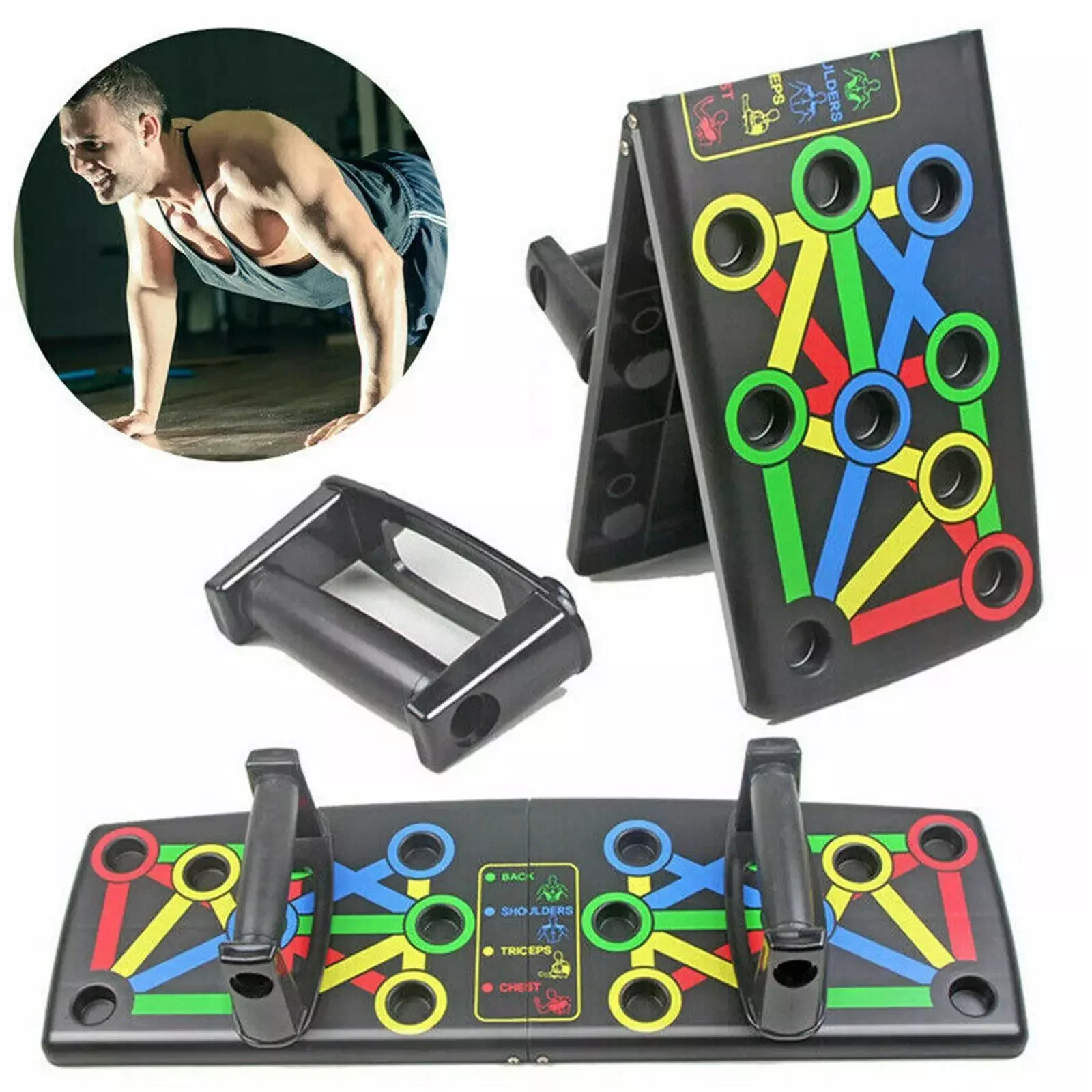 Push-up Board -çok Fonksiyonlu Şınav Tahtası Fitness Spor Kondisyon