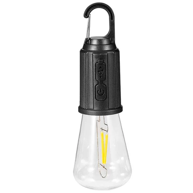Rustik Taşınabilir Şarjlı Tasarruflu Ampul 10W Led Lamba Type-c Şarj Askılı Asma Aydınlatma T020