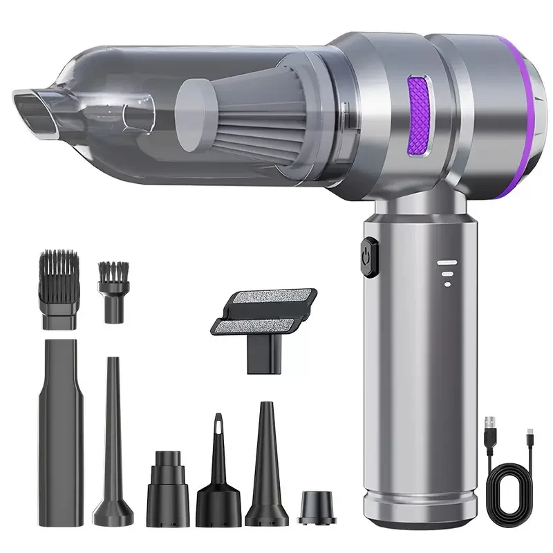 ST-6659 Plus Araç Süpürgesi Kablosuz El Süpürgesi – 16000 Pa Güç, USB Type-C, Fırçasız Motor