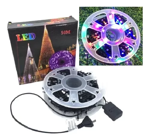 Süsleme Led Yanıp Sönen Işık 1000 Led 50 Metre Ip44 Rgb Dış Mekan 8 Kademeli Kumandalı Led Ek-04