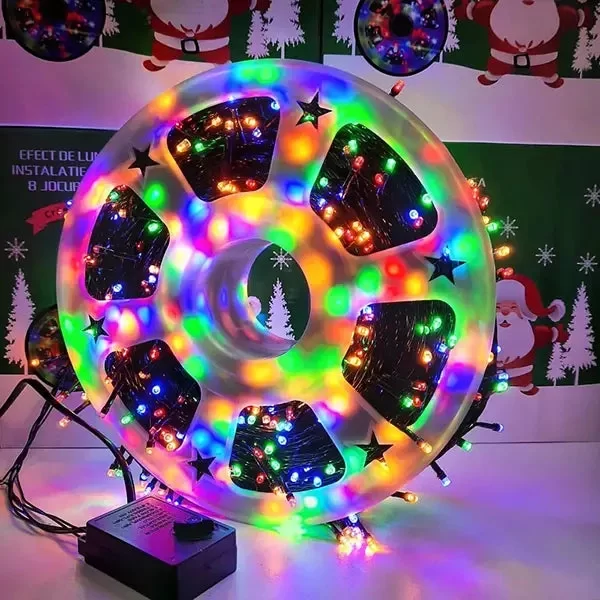 Süsleme Led Yanıp Sönen Işık 1000 Led 50 Metre Ip44 Rgb Dış Mekan 8 Kademeli Kumandalı Led Ek-04