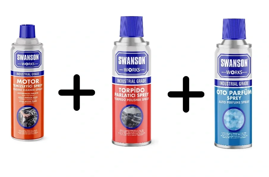 Swanson Works Torpido + Oto Parfüm + Motor Temizleyici