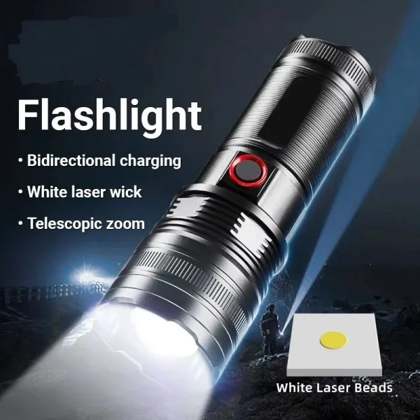 Taktik LED El Feneri 2000m, Güçlü Uzun Menzilli LED El Feneri XA-B702