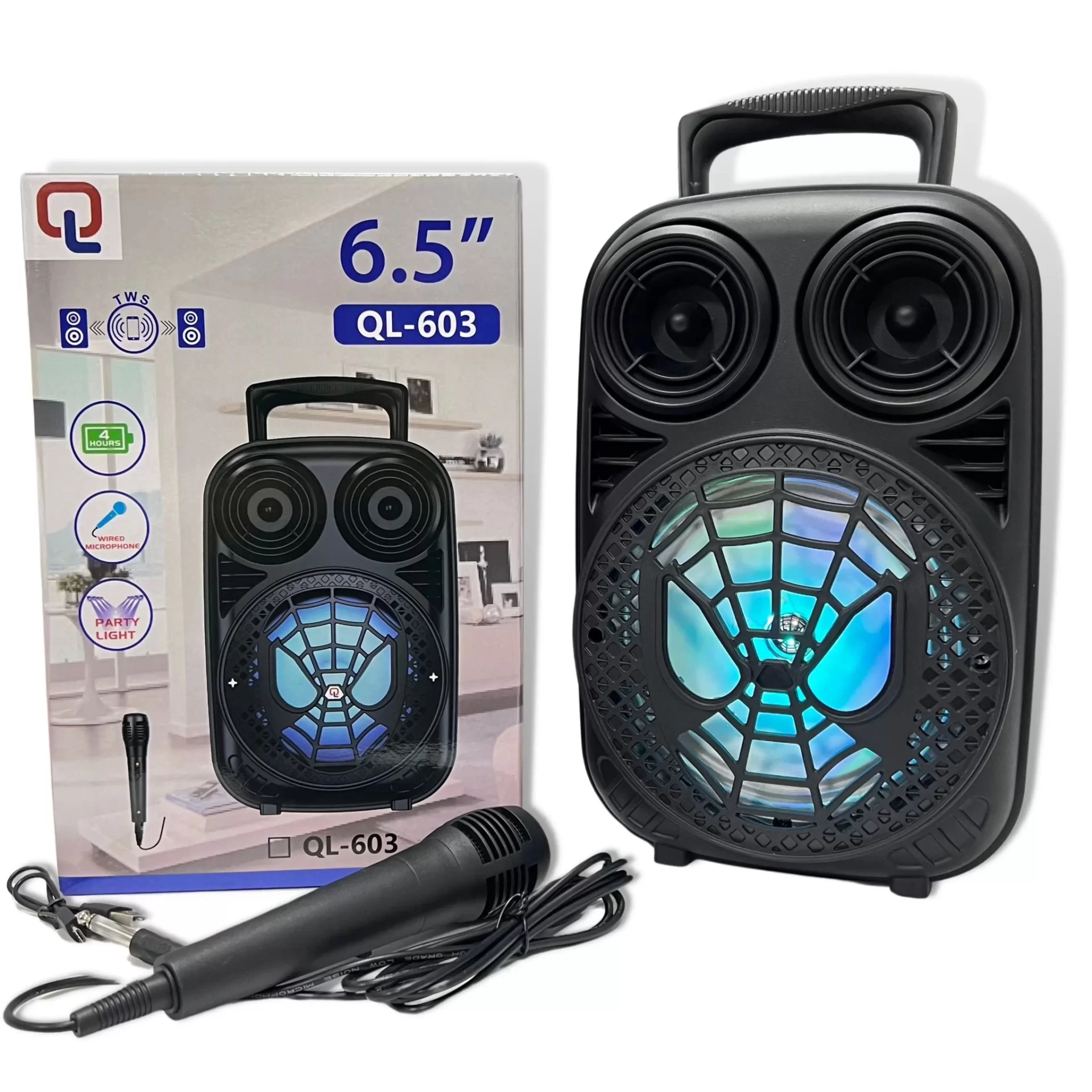 Taşınabilir 6,5 inç Açık Hava Kablosuz Bluetooth Hoparlör QL-603