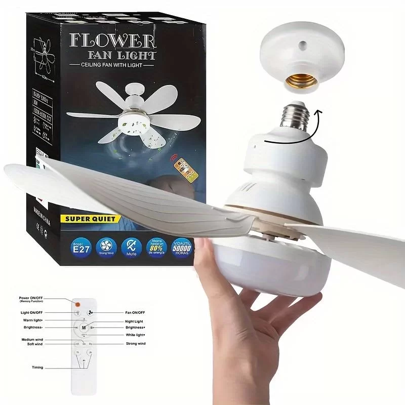 Tavan Vantilatörü Led Aydınlatmalı 3 İn 1 Vantilatör / Led Işık / Sivrisinek Kovar