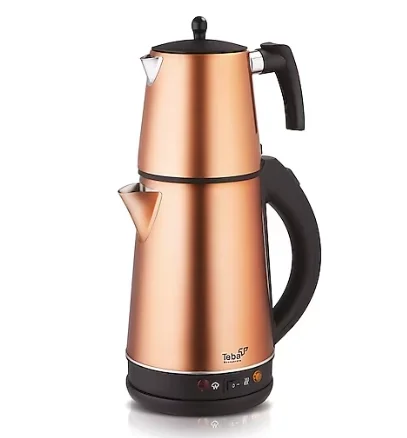 Teba TH-334 CM 1500 W Çelik 1.8 lt Elektrikli Çay Makinesi Rose