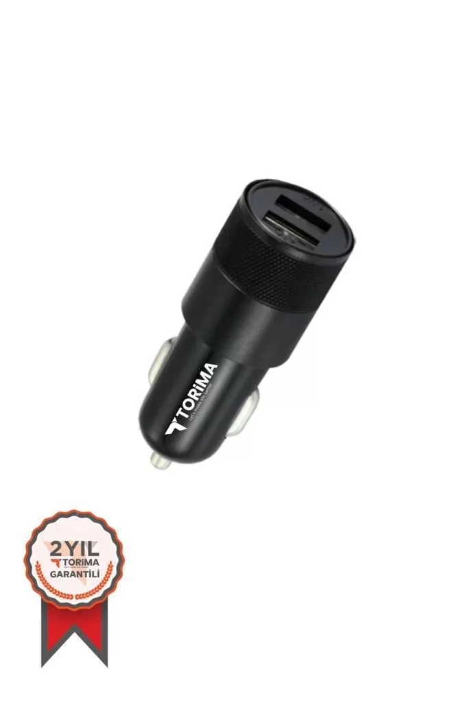 Tüm Araçlara Uyumlu Araba Çakmaklık Çift USB Girişli Oto Şarj Aleti Soketi
