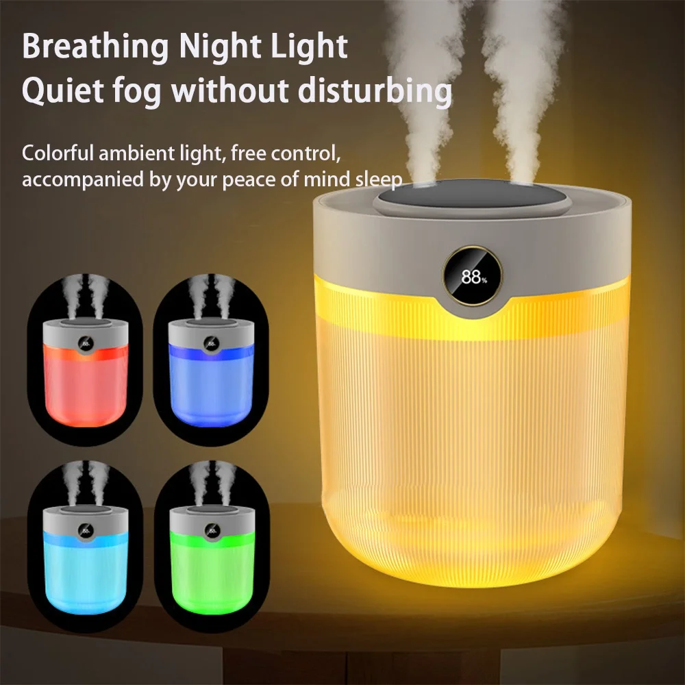 Ultrasonik Oda Hava Nemlendirici Çift Sprey Aromatherapy Ev Ofis Humudifier Rgb Işıklı 2lt Ultrasonik Oda Hava Nemlendirici Çift Sprey Aromatherapy Ev Ofis Humudifier Rgb Işıklı 2lt