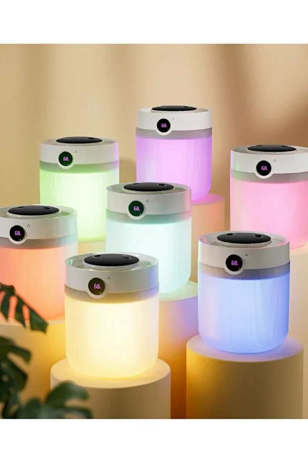 Ultrasonik Oda Hava Nemlendirici Çift Sprey Aromatherapy Ev Ofis Humudifier Rgb Işıklı 2lt Ultrasonik Oda Hava Nemlendirici Çift Sprey Aromatherapy Ev Ofis Humudifier Rgb Işıklı 2lt
