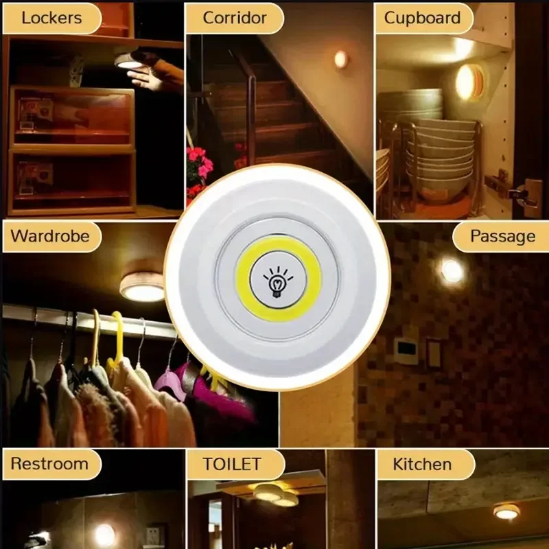Uzaktan Kumandalı Yapışkanlı 3lü Led Spot Lamba