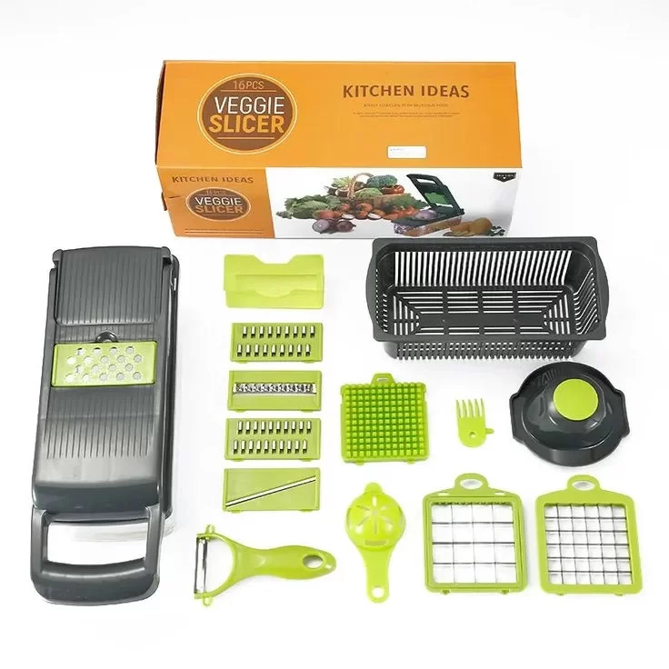 Veggie Slicer Sebze Doğrayıcı Sebze Dilimleyici 14 Pcs