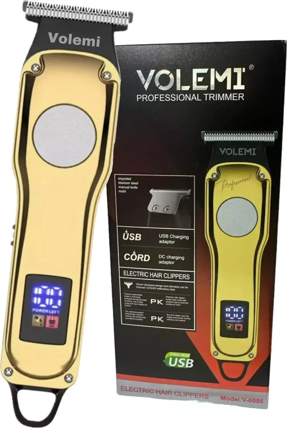 Volemi V-0086 Sakal Ense Lazer Öncesi Tüm Vücut Tüy Kısaltma Tıraş Makinesi