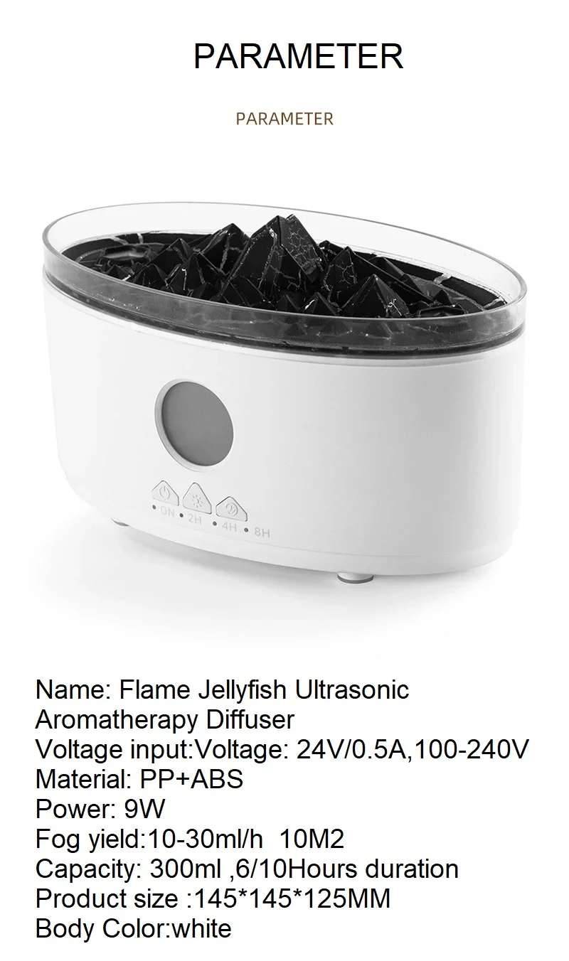 Volkan Alev Tasarımlı Hava Nemlendirici Ve Aromaterapi V-62