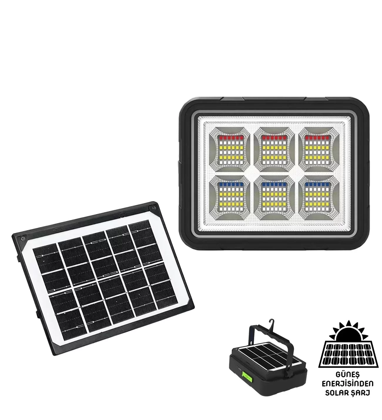 Wison WS-5570 150W Güneş Enerjili Solar Kamp Feneri Projektör