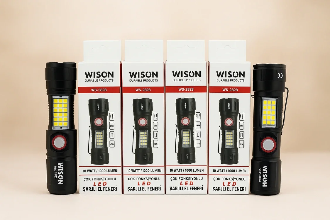 WS-2828 Ultra USB Şarjlı Polis El Feneri, Bekçi, Asker El Feneri Kırmızı Mavi Çakarlı 1000 Lümen WS-2828 Ultra USB Şarjlı Polis El Feneri, Bekçi, Asker El Feneri Kırmızı Mavi Çakarlı 1000 Lümen