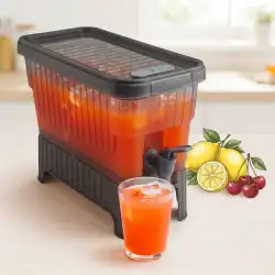 4 Litre Su Limonata Sebili Antrasit Sebil