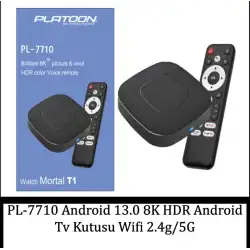Pl-770 Android 13.0 8k Hdr Android Tv Kutusu Wifi 2.4g/5g