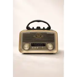 Egonex Nostalji Solar Güneş Enerjili Ledli Bluetooth/USB/SD Kart/ Radyo Müzik Çalar YG-1085mini-S
