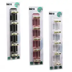 Egonex İbico İ17-013 ( 5 Kollu= Gold & ( T= Ꟶ ) Yapışkanlı Pls. Askı ( Mika Kristal Şeffaf Renkli Taban ) ( 5kg.taşıma )*12x10