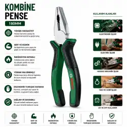 Egonex Bosch-1 600 A03 2vb ( 528 ) ( 7 & 180mm ) Pense ( Lüx Ergonomik Saplı ) ( 60 ± Kesme Sertlik )*6x1