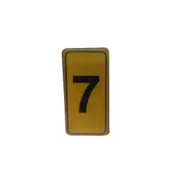 Egonex Kapı Numarası No-7 Silikonlu Yapışkanlı*10x20