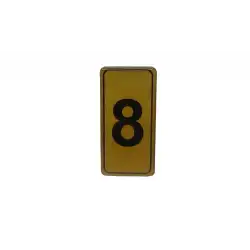 Egonex Kapı Numarası No-8 Silikonlu Yapışkanlı*10x20