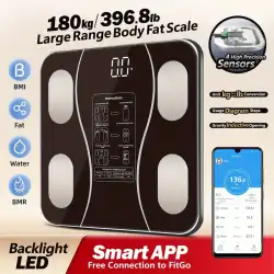 Egonex Siyah Akıllı Dijital Baskül Fs-550