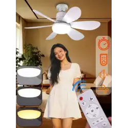 Fan Vantilatör Aydınlatma Kumandalı 6 Kanatlı