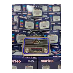 Morteo Nostalji Bluetooth Radyo Usb Sd Mp3 Player M-006