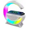 Kablosuz Telefon Şarj Bluetooth Hoparlör Istasyonu Ses Rgb Atmosfer Gece Işık Bt-2301