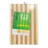 Egonex 18x28x1.8cm Lux Ahşap Bambu Kesim Panosu & Tahta Metal Kulplu