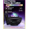 Yıldızlı Projektör Tavan Bulutsu Galaxy Lazer Işıklı Disko Topu Bluetooth Hoparlör Parti Led Lambası