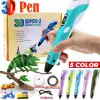 3d Kalem - 3d Pen Baskı Kalemi Yazıcı Printer + 5 Renk Filament